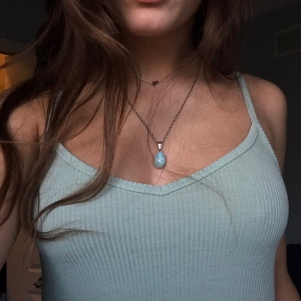 Mint green sun dress